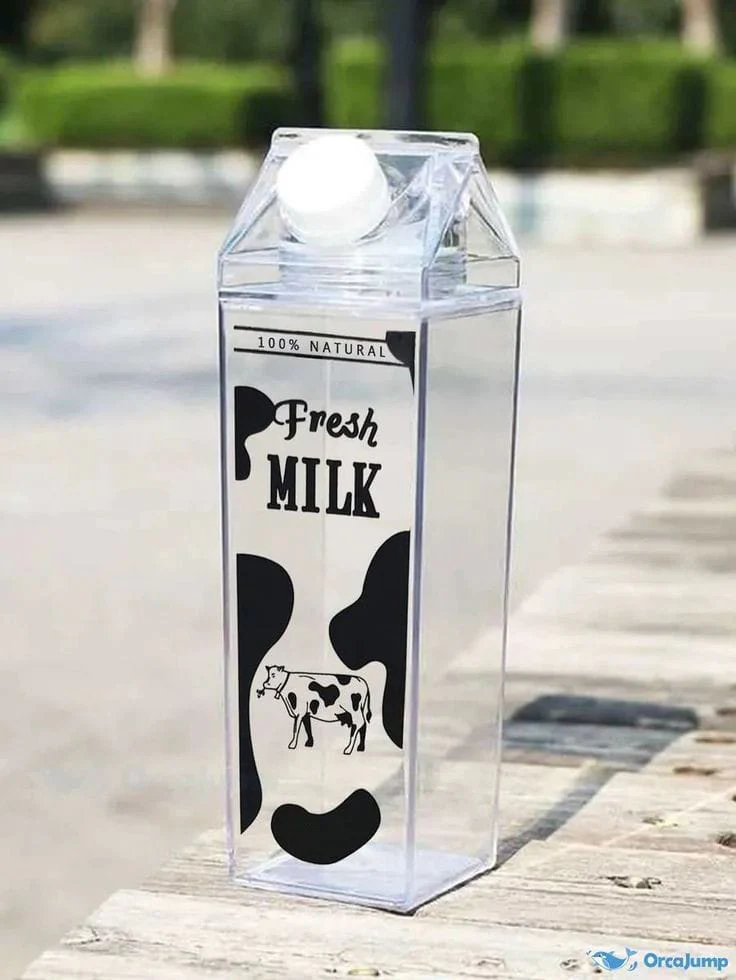 Acrylic Transparent Milk Bottle | Water  