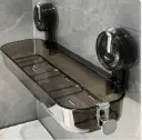Wall-Mounted Transparent Bathroom Shelves