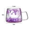 elegant 7oz double walled glass mug  (1Pc)