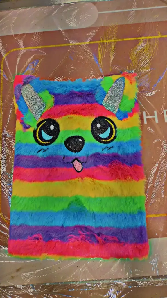  Fancy Furry Smiley Face Notebook  