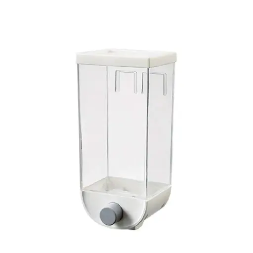 Wall-Mounted Dry Food Dispenser – 1500ml Clear Kitchen Storage Box